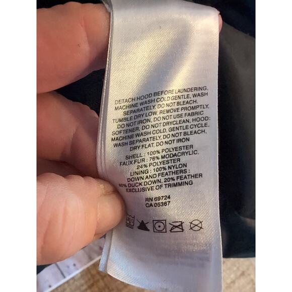 Columbia Omni-Shield Women's M Duck Down Puffer Coat Jacket Black Long - Picture 13 of 13